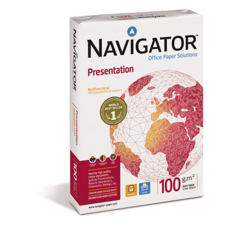 Navigator Presentation papier de présentation ft A4, 100 g, paquet de 500 feuilles