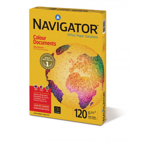 Navigator Colour Documents papier de présentation ft A4, 120 g, paquet de 250 feuilles