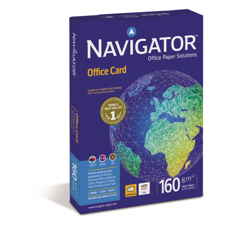 Navigator Office Card papier de présentation ft A4, 160 g, paquet de 250 feuilles
