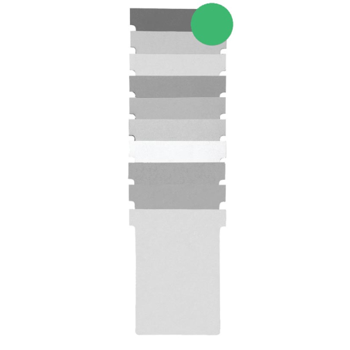 Nobo fiches T indice 1,5, ft 53 x 45 mm, vert
