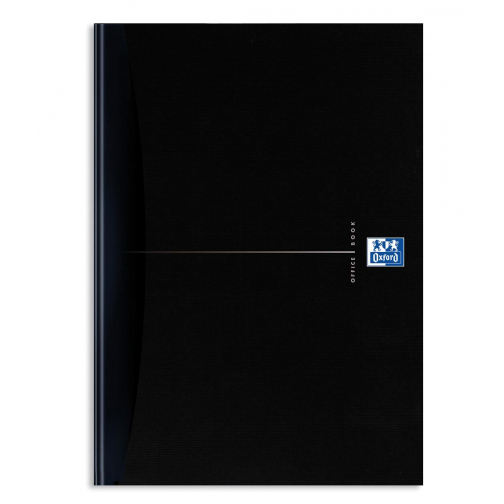 Oxford Office Essentials cahier, couverture rigide, 192 pages, ligné, ft A4, smart black