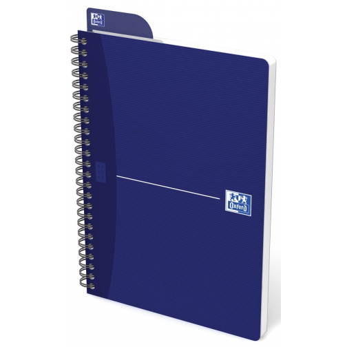 Oxford Office Essentials cahier à reliure spirale, 180 pages, ft A5, quadrillé 5 mm, couleurs assorties