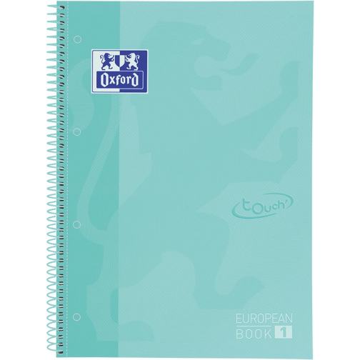 Oxford School Touch bloc spirale, ft A4+, 160 pages, ligné, vert pastel
