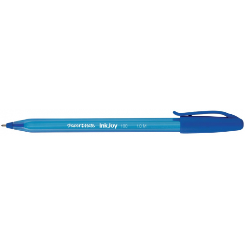 Paper Mate stylo bille InkJoy 100 avec capuchon, bleu