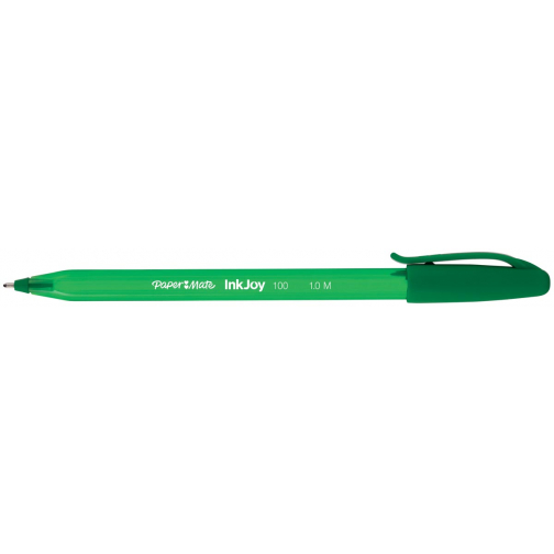 Paper Mate stylo bille InkJoy 100 avec capuchon, vert