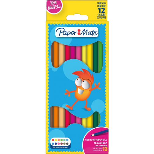 Paper Mate crayons de couleur, blister de 12 pièces