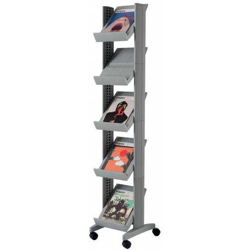 Paperflow Présentoir mobile Corner Compact argent