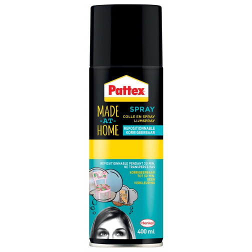 Pattex Made At Home colle en spray non-permanent 400 ml