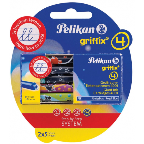 Pelikan Griffix cartouches d'encre, blister de 2 boîtes de 5 pièces