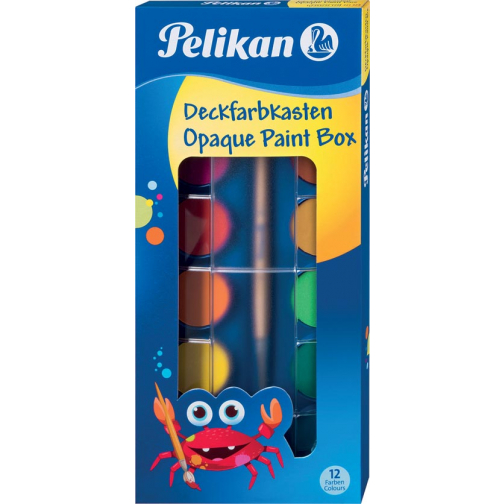 Pelikan boîte de couleurs gouaches Paintbox, 12 godets
