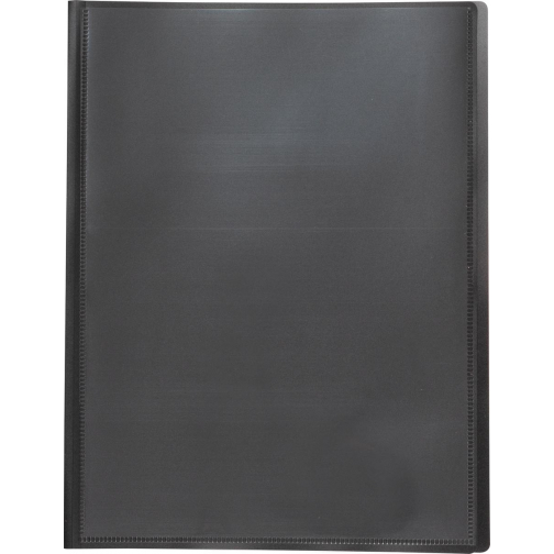 Pergamy protège-documents personnalisable, pour ft A4, avec 20 pochettes transparents, noir