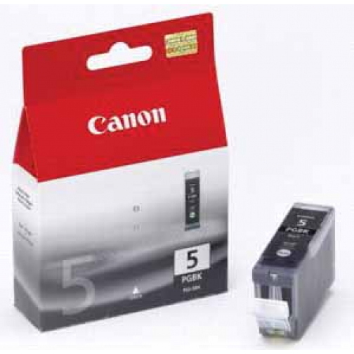 Canon cartouche d'encre PGI-5BK, 505 pages, OEM 0628B001, noir