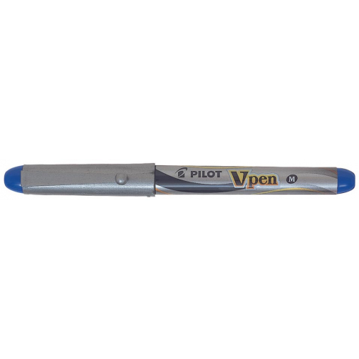Pilot stylo plume V-Pen Silver, bleu