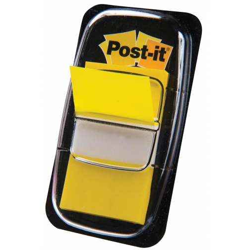 Post-it Index standard, ft 25,4 x 43,2 mm, dévidoir avec 50 cavaliers, jaune