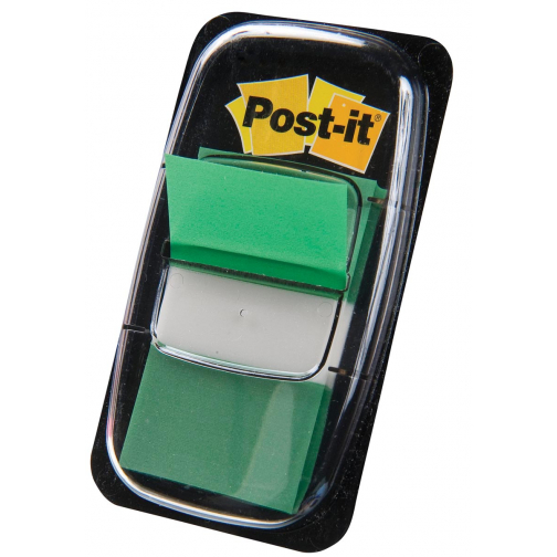Post-it Index standard, ft 25,4 x 43,2 mm, dévidoir avec 50 cavaliers, vert
