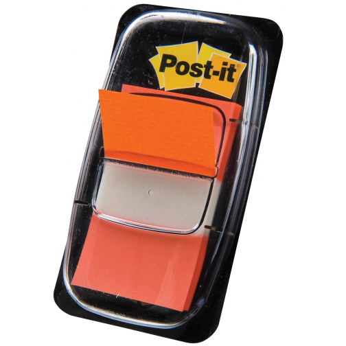 Post-it Index standard, ft 25,4 x 43,2 mm, dévidoir avec 50 cavaliers, orange