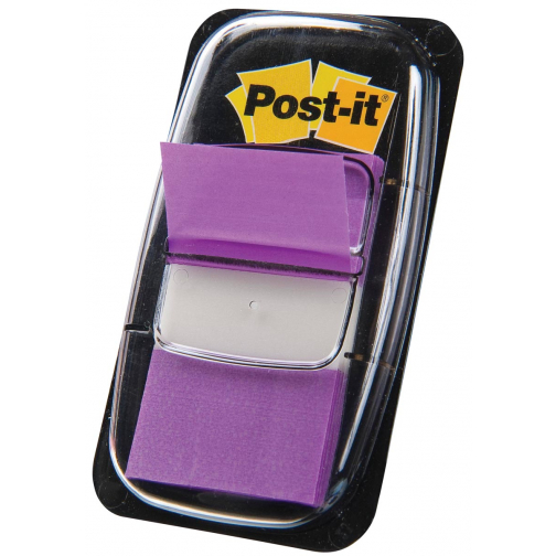 Post-it Index standard, ft 25,4 x 43,2 mm, dévidoir avec 50 cavaliers, violet