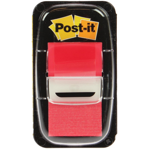 Post-it Index standard, ft 25,4 x 43,2 mm, dévidoir avec 50 cavaliers, rouge