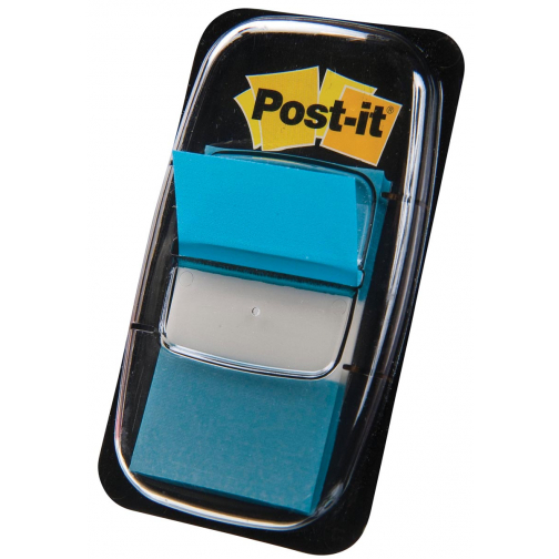 Post-it Index standard, ft 25,4 x 43,2 mm, dévidoir avec 50 cavaliers, turquoise