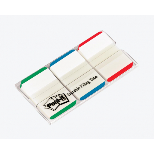 Post-it Index Strong, ft 25,4 x 38 mm, blanc avec bord coloré, 3 couleurs, 22 cavaliers par couleur