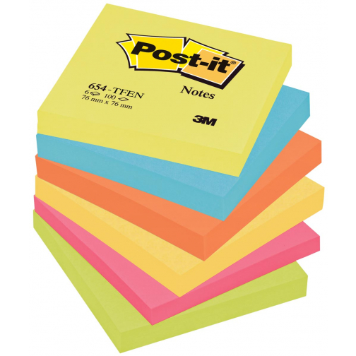 Post-it Notes Vitaliteit, ft 76 x 76 mm, paquet de 6 blocs