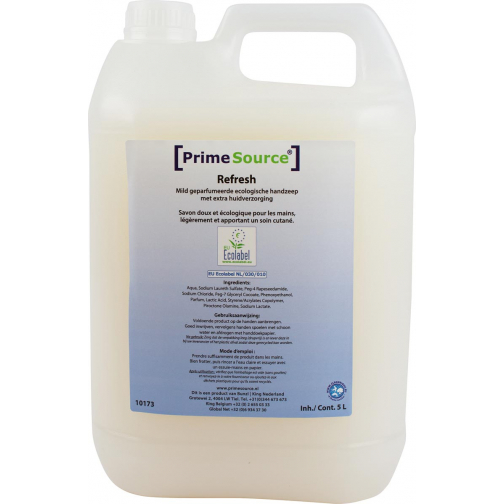 Primesource savon mains Refresh Eco, flacon de 5 l