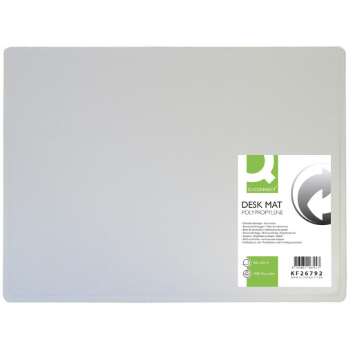 Q-CONNECT sous-main, ft 53 x 40 cm, transparent