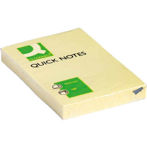 Q-CONNECT Quick Notes, ft 51 x 76 mm, 100 feuilles, jaune