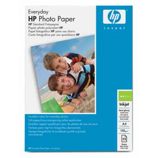 HP Everyday papier photo, ft A4, 200 g, paquet de 25 feuilles, brillant