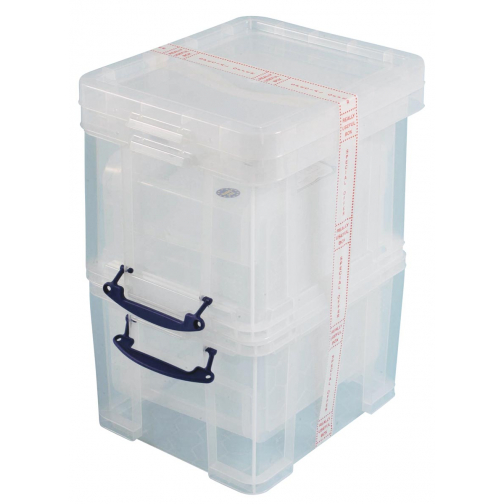 Really Useful Box 35 l, transparent, paquet de 3 boîtes