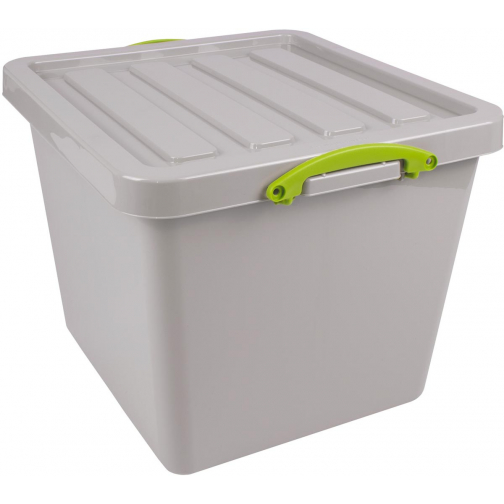 Really Useful Box Recycled boîte de rangement 60 l, emboîtable, gris