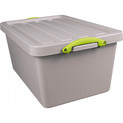 Really Useful Box Recycled boîte de rangement 61 l, emboîtable, gris