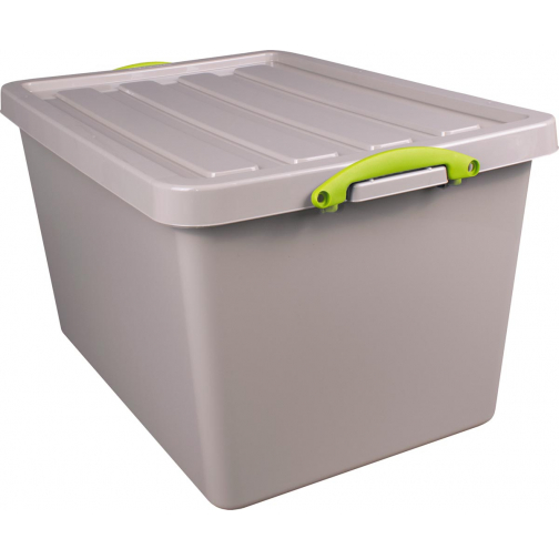 Really Useful Box Recycled boîte de rangement 96 l, emboîtable, gris