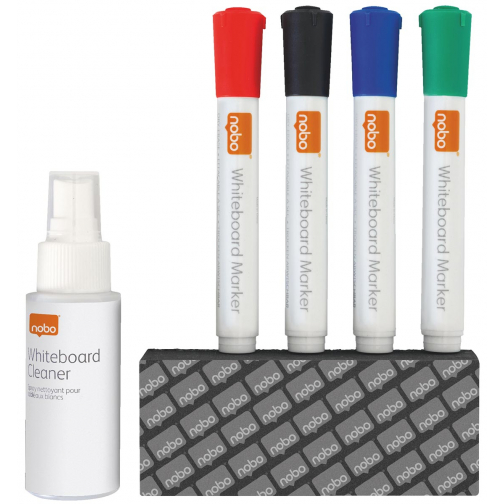 Nobo kit de démarrage d'accessoires pour tableau blanc effaçable à sec