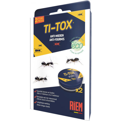 Riem Ti-Tox boîte anti-fourmis, 2 pièces