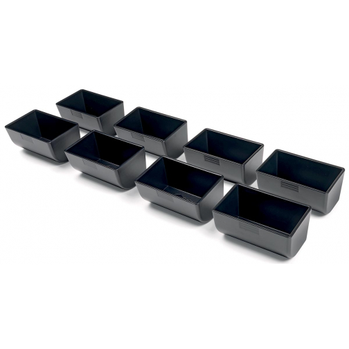 Safescan plateaux de pièces de monnaie pour la série 4141, noir, set de 8 pièces