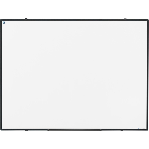 Smit Visual Softline tableau blanc, acier émaillé, magnétique, profilé d'aluminium noir, 120 x 90 cm
