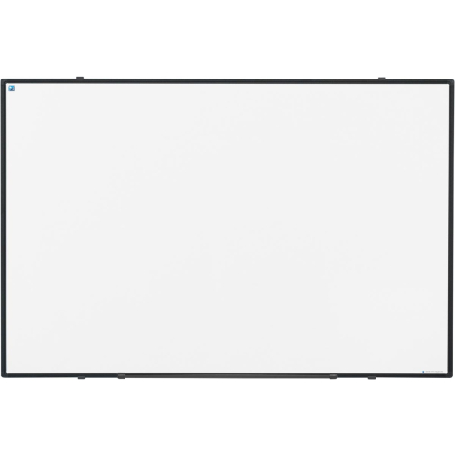 Smit Visual Softline tableau blanc, acier laqué, magnétique, profilé d'aluminium noir, 90 x 60 cm