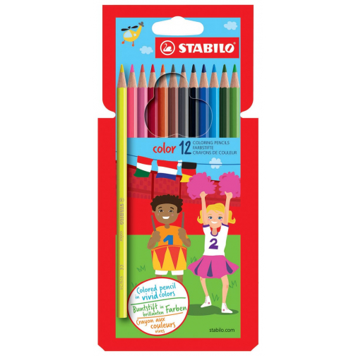 STABILO Color crayon de couleur, étui cartonné de 12 pièces