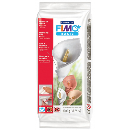 Staedtler Pâte à modeler Fimo Air blanc, paquet de 1 kg