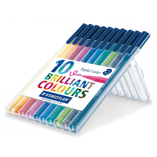 Staedtler feutre Triplus Color, étui chevalet de 10 couleurs