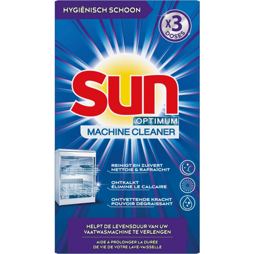 Sun Optimum nettoyant lave-vaisselle, boîte avec 3 doses