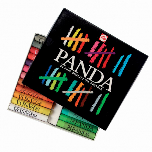 Talens Panda pastel à l'huile, boîte de 24 pastels