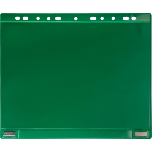 Tarifold pochette perforée, double face magnétique, vert, paquet de 5 pièces