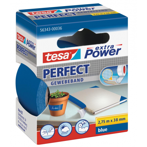 Tesa Extra Power Perfect, ft 38 mm x 2,75 m, bleu