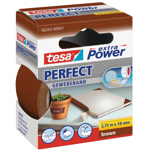 Tesa Extra Power Perfect, ft 38 mm x 2,75 m, brun