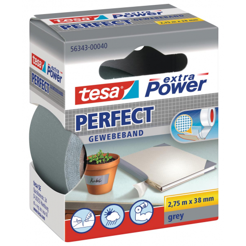 Tesa Extra Power Perfect, ft 38 mm x 2,75 m, gris