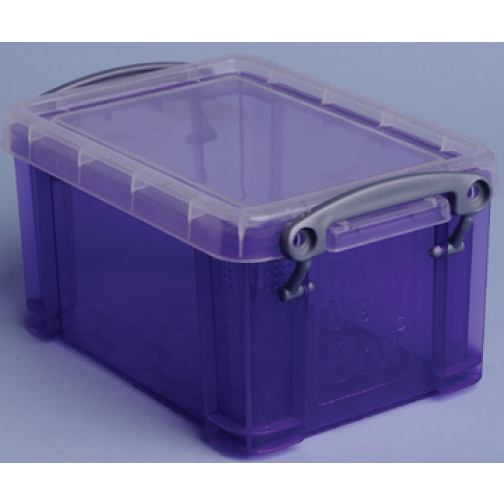 Really Useful Box 0,7 litres, pourpre transparent