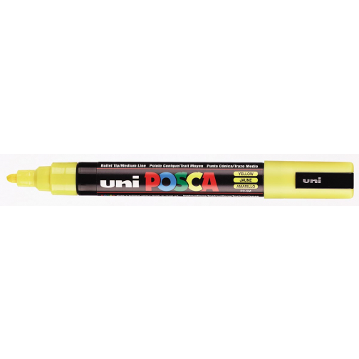 Uni-ball marqueur peinture à l'eau Posca PC-5M, jaune