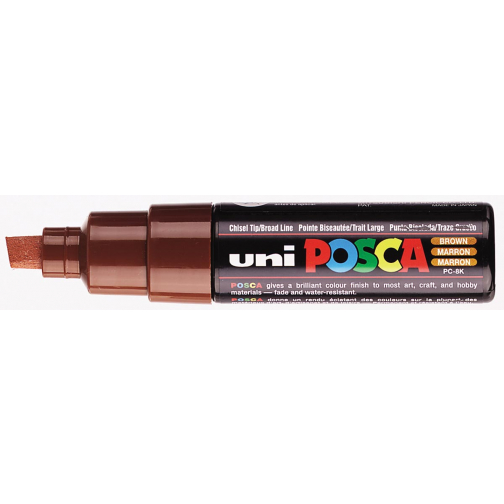 Uni-ball marqueur peinture à l'eau Posca PC-8K, brun